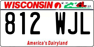 WI license plate 812WJL