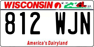 WI license plate 812WJN
