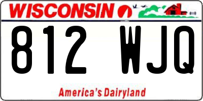 WI license plate 812WJQ