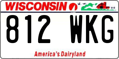 WI license plate 812WKG