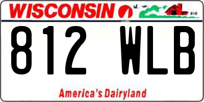 WI license plate 812WLB