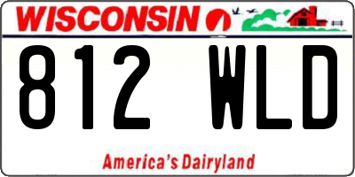 WI license plate 812WLD