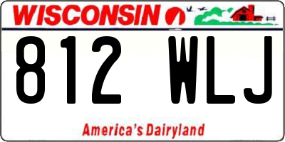 WI license plate 812WLJ
