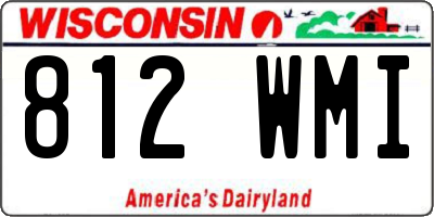 WI license plate 812WMI