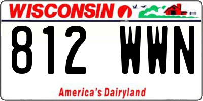 WI license plate 812WWN