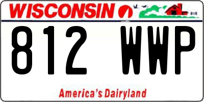 WI license plate 812WWP