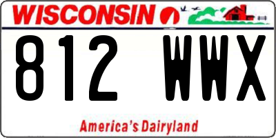 WI license plate 812WWX