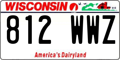WI license plate 812WWZ