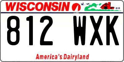 WI license plate 812WXK