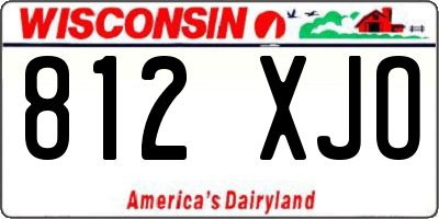 WI license plate 812XJO