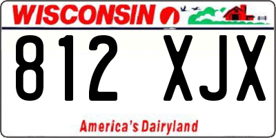 WI license plate 812XJX