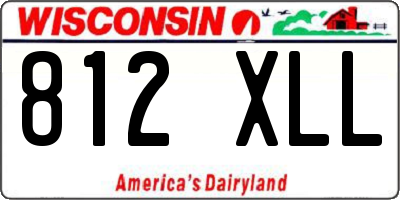 WI license plate 812XLL