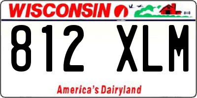 WI license plate 812XLM