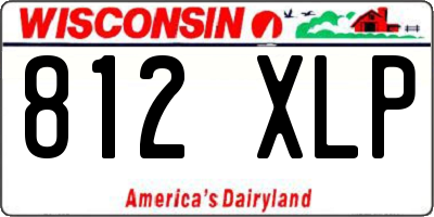 WI license plate 812XLP