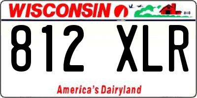 WI license plate 812XLR