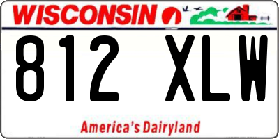 WI license plate 812XLW