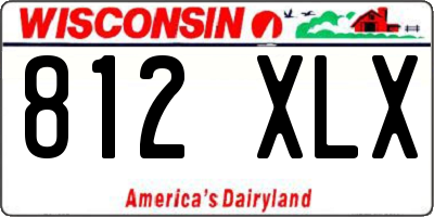 WI license plate 812XLX
