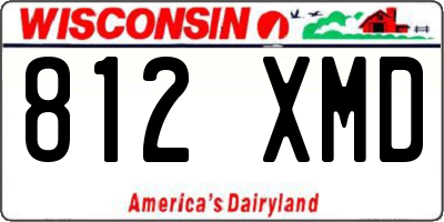 WI license plate 812XMD