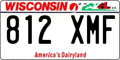 WI license plate 812XMF