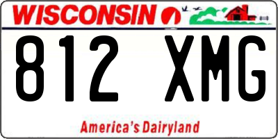 WI license plate 812XMG