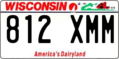 WI license plate 812XMM