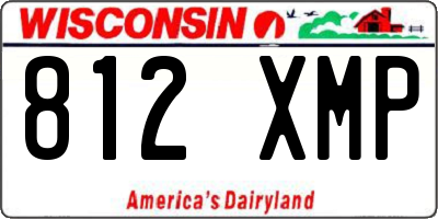 WI license plate 812XMP