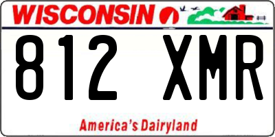 WI license plate 812XMR