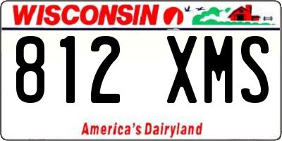 WI license plate 812XMS