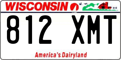 WI license plate 812XMT