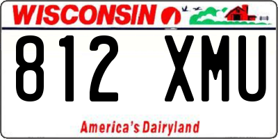 WI license plate 812XMU