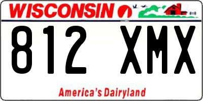 WI license plate 812XMX