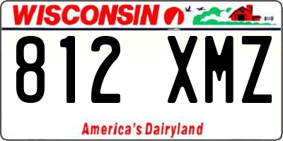 WI license plate 812XMZ