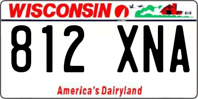WI license plate 812XNA