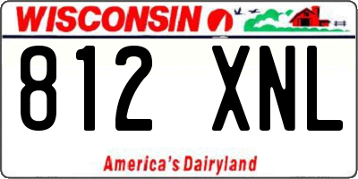 WI license plate 812XNL