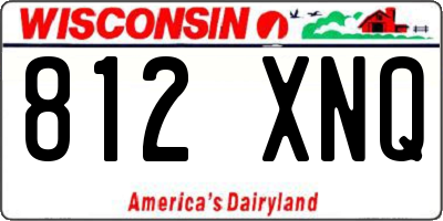 WI license plate 812XNQ