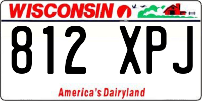 WI license plate 812XPJ