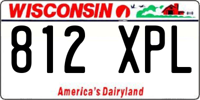 WI license plate 812XPL