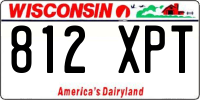 WI license plate 812XPT