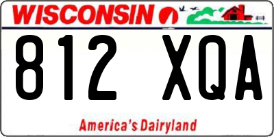 WI license plate 812XQA
