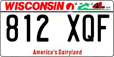 WI license plate 812XQF