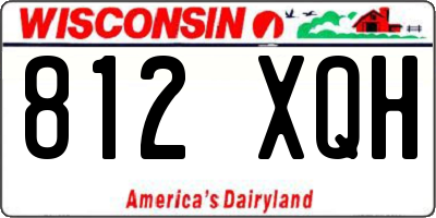 WI license plate 812XQH
