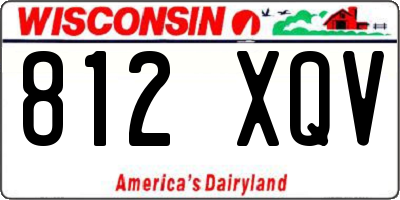WI license plate 812XQV