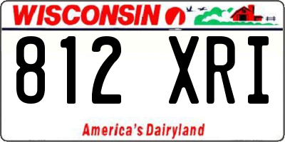 WI license plate 812XRI