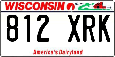 WI license plate 812XRK