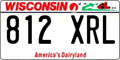 WI license plate 812XRL