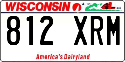 WI license plate 812XRM