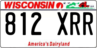 WI license plate 812XRR