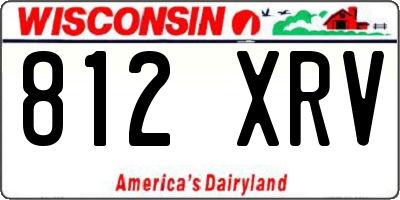 WI license plate 812XRV