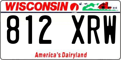 WI license plate 812XRW
