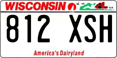 WI license plate 812XSH